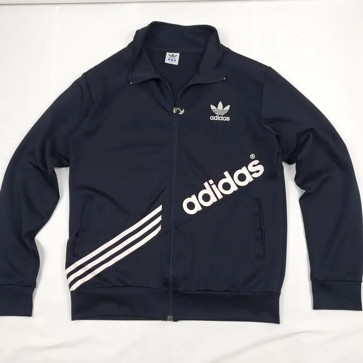 adidas Men's Navy Jersey Track Top (XL)(105)