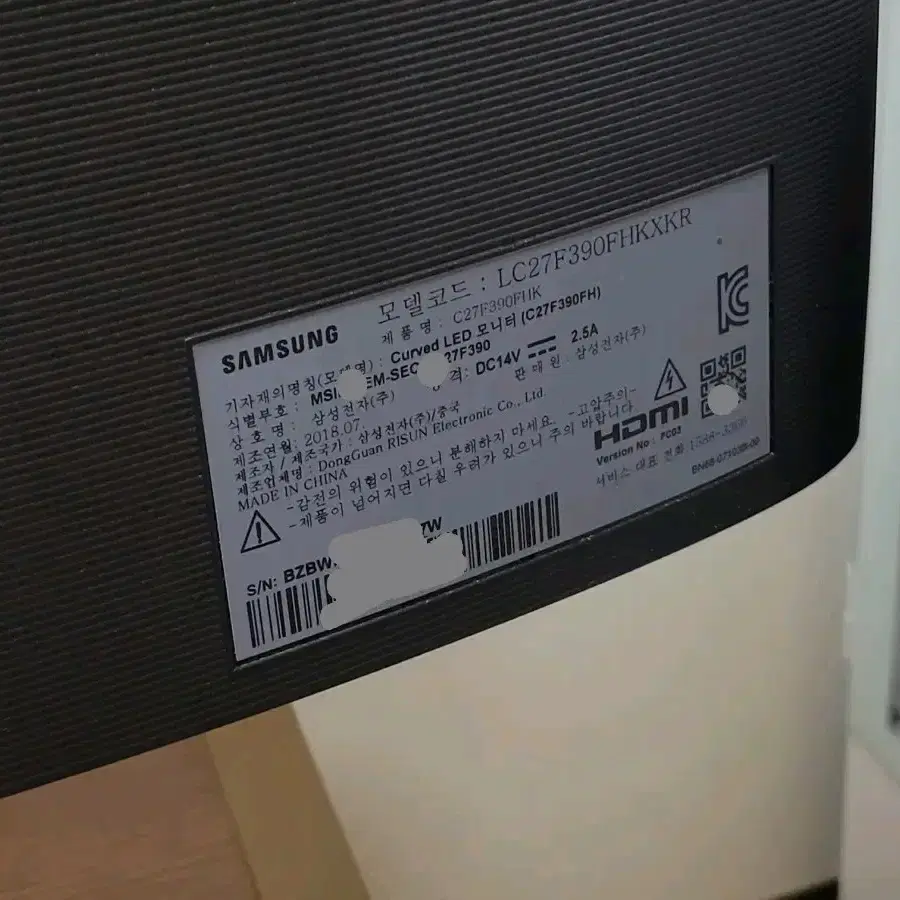 삼성전자 samsung 27인치 커브드모니터 C27F390FHK