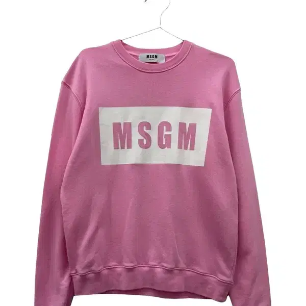 95 msgm 여자 오버핏 박스로고 맨투맨 티셔츠 빈티지