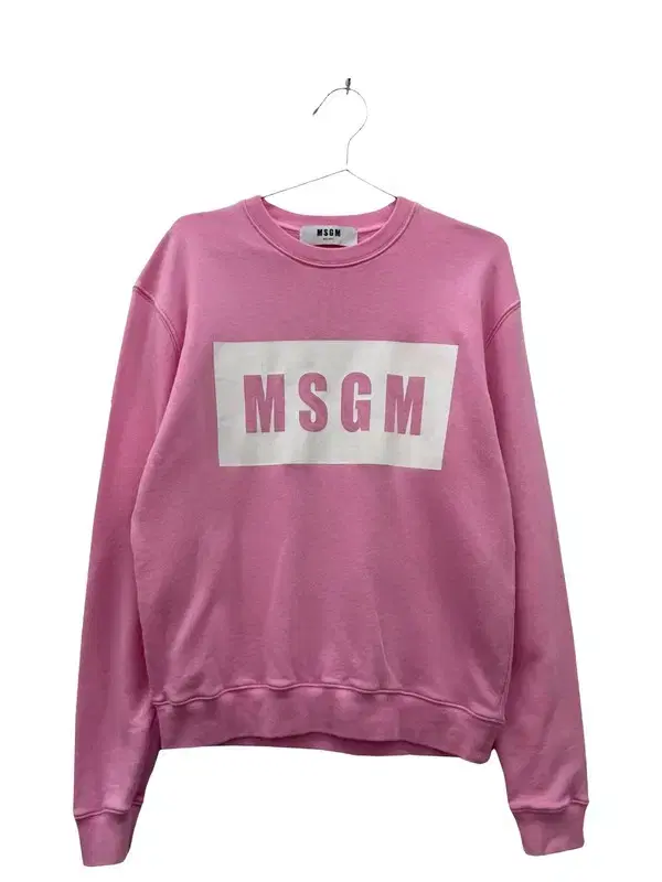 95 msgm 여자 오버핏 박스로고 맨투맨 티셔츠 빈티지