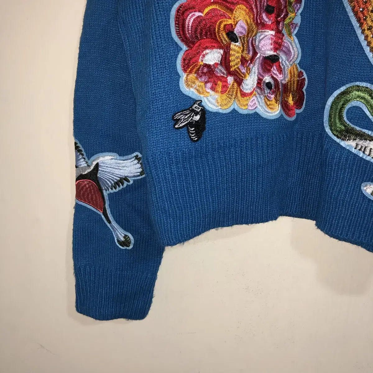 Vintage full of affection blue knit