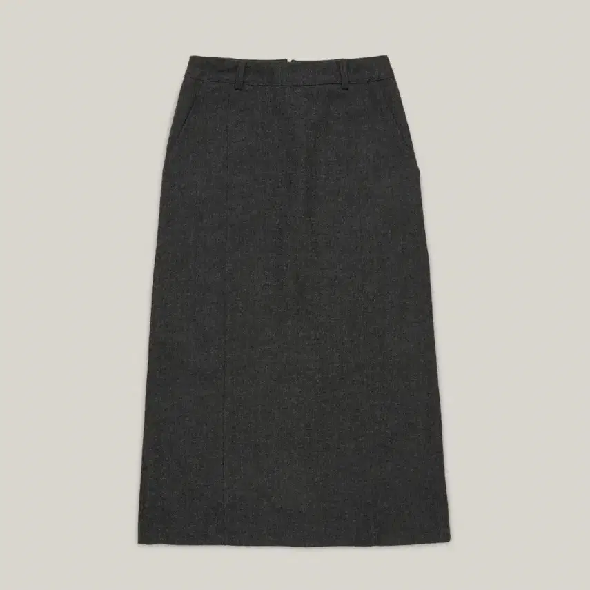 아우로 울 슬릿 스커트 wool slit skirt (챠콜 S)