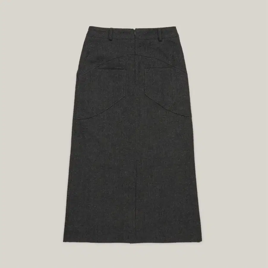 아우로 울 슬릿 스커트 wool slit skirt (챠콜 S)