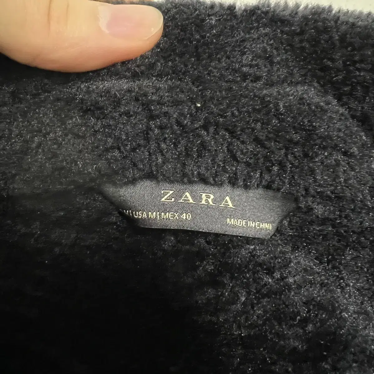 ZARA/자라무스탕자켓/남성95/아우터/