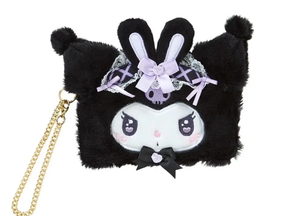 Kuromi Yumemi Dream Ribbon Pouch Yumeri Ribbon Heisei Short