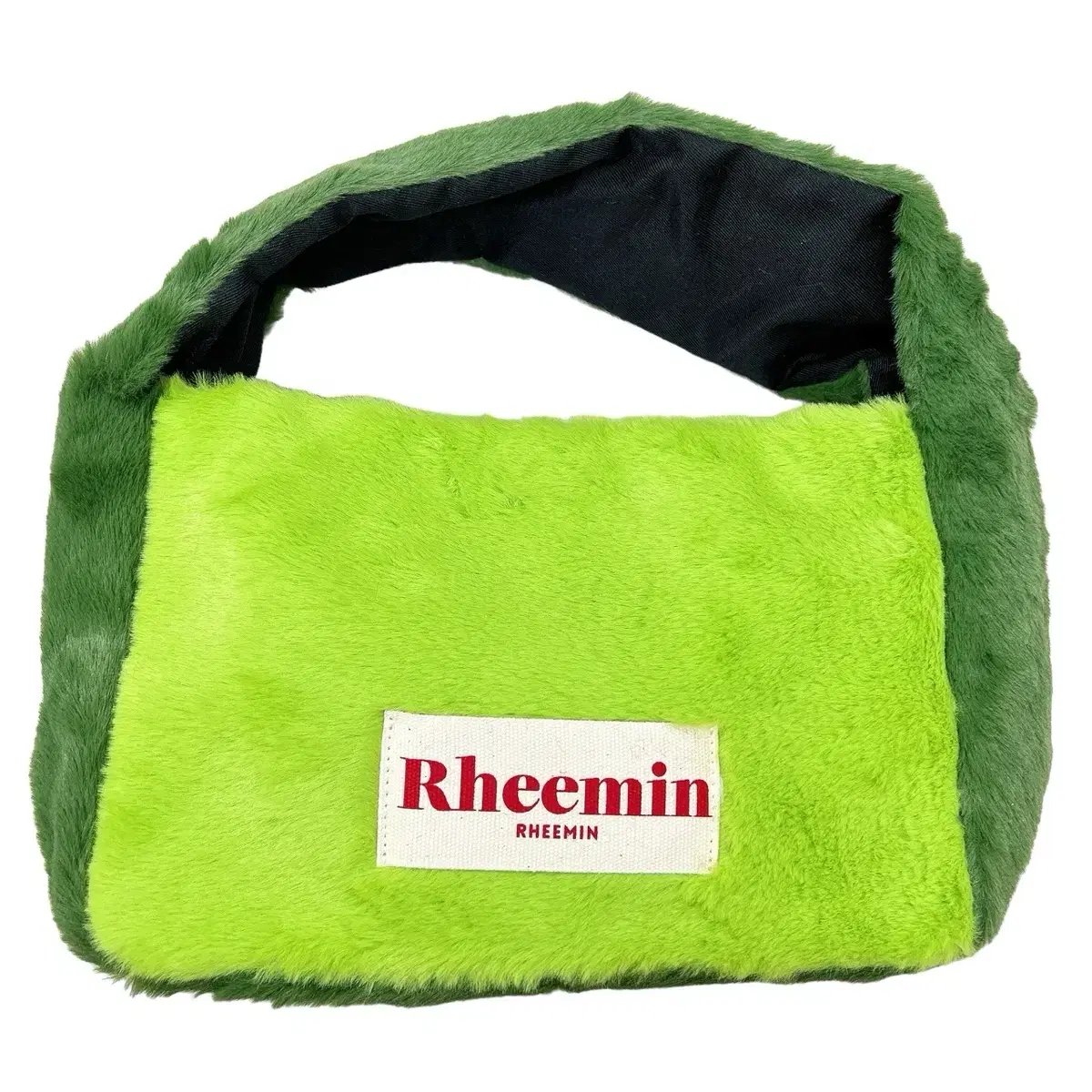 Leemin Nugget Bag Mini Mink Fur Lime Color (New Item)