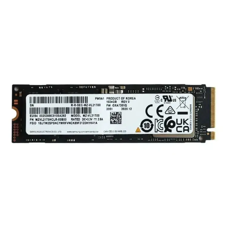 ssd pm9a1 256gb + 방열판 (새상품미사용)