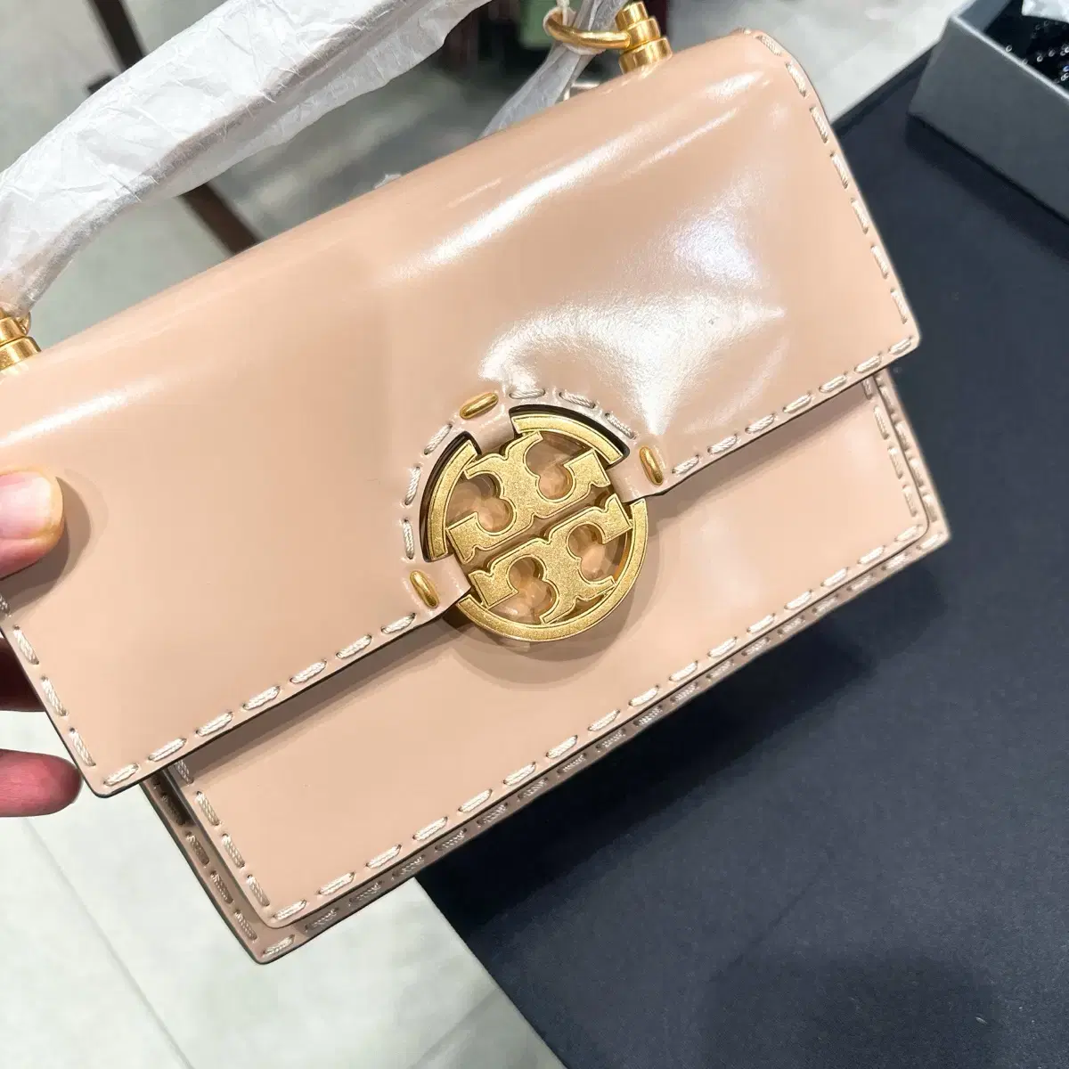 (정품/새상품) TORY BURCH 토리버치 여성 더스티핑크 밀러 숄더백