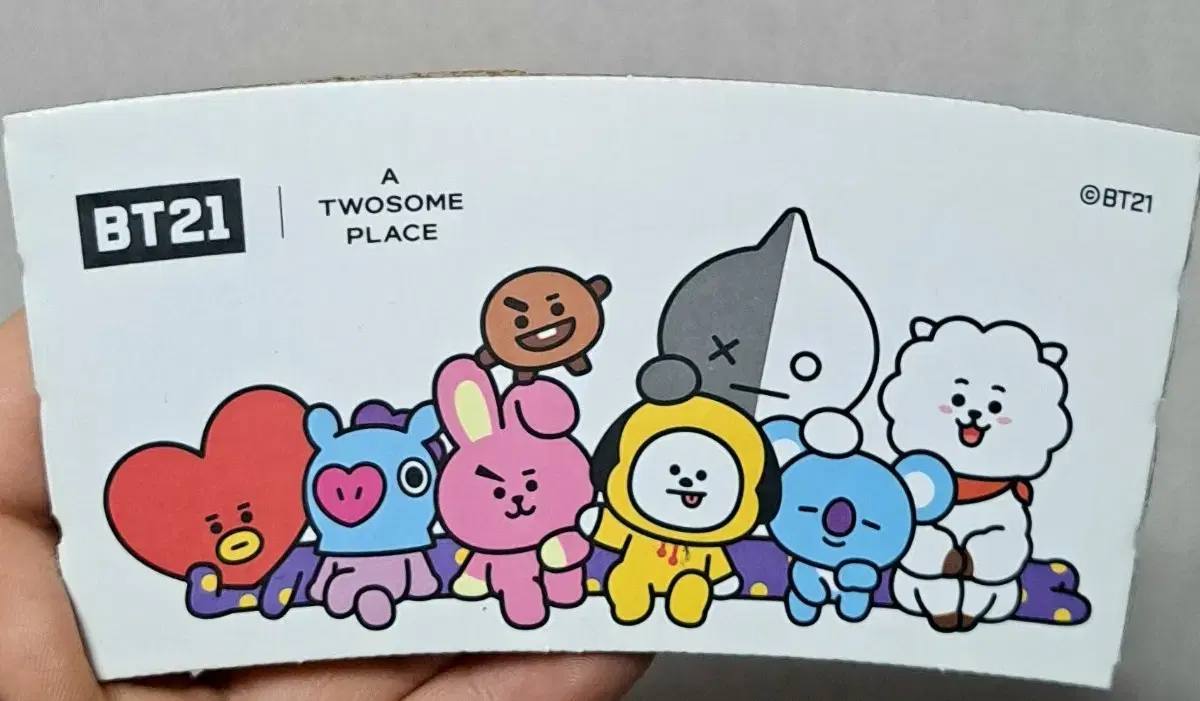 bt21 투썸 컵홀더