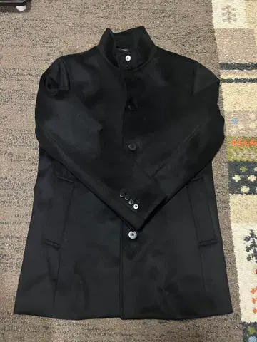 NANO universe SUPER140'S 멜튼 싱글 스탠드 코트