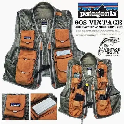 Patagonia 파타고니아 90s 유틸리티 피싱 베스트