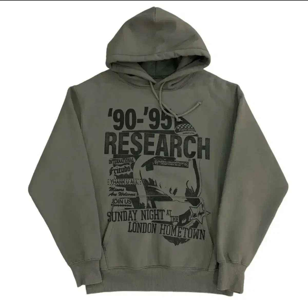 비바스튜디오 후드티 RESEARCH HOODIE