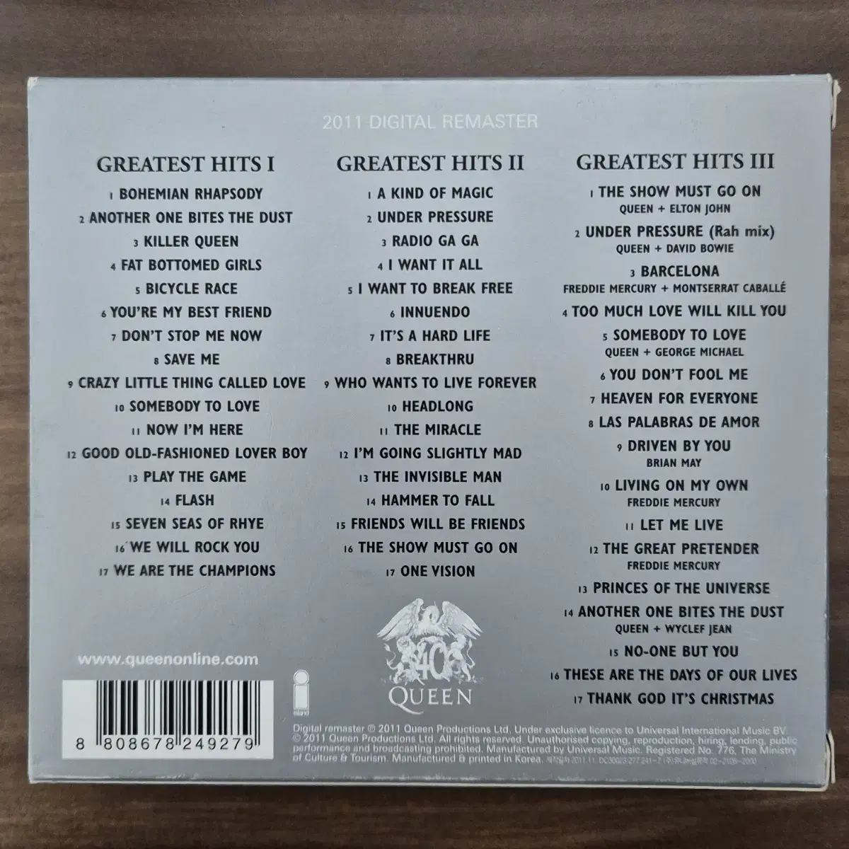 Queen 퀸 the platinum collection 3cd