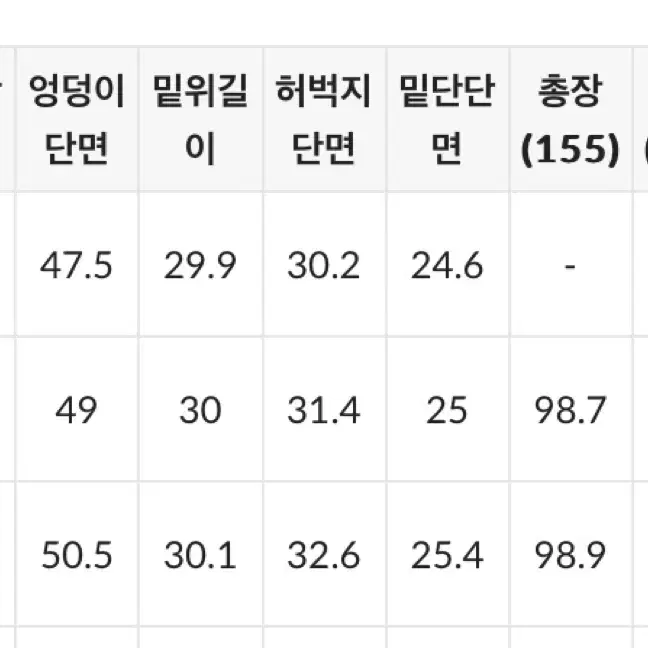 고고싱 옆절개 와이드데님 팬츠 M 155