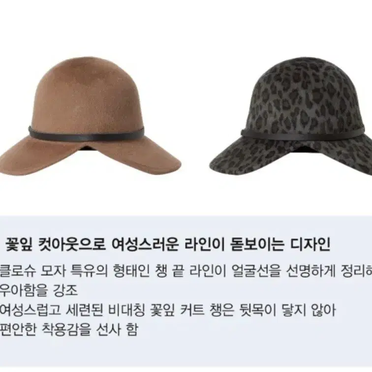 센존블루라벨 순모 클로슈햇