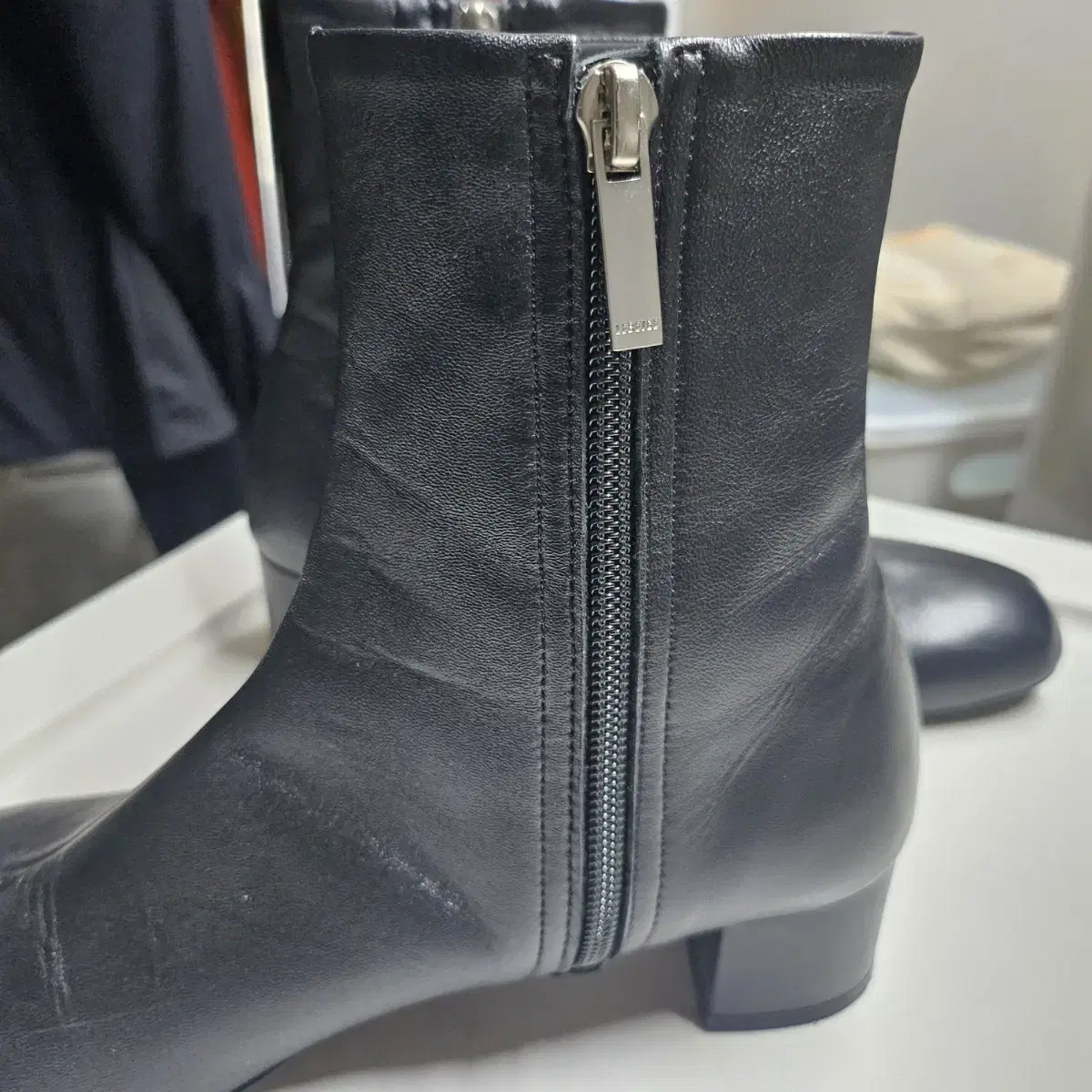 르베이지 Lambskin Ankle Boots