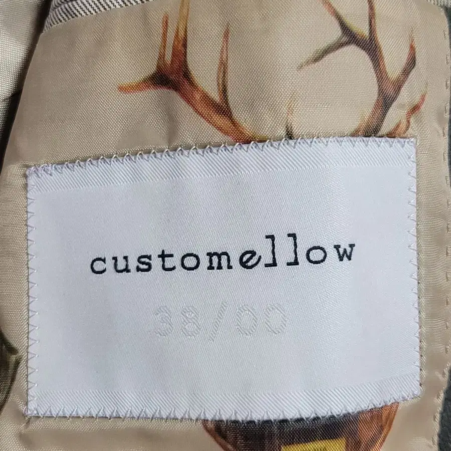 customellow 커스텀멜로우 추동 모직 더블버튼 스판콤비