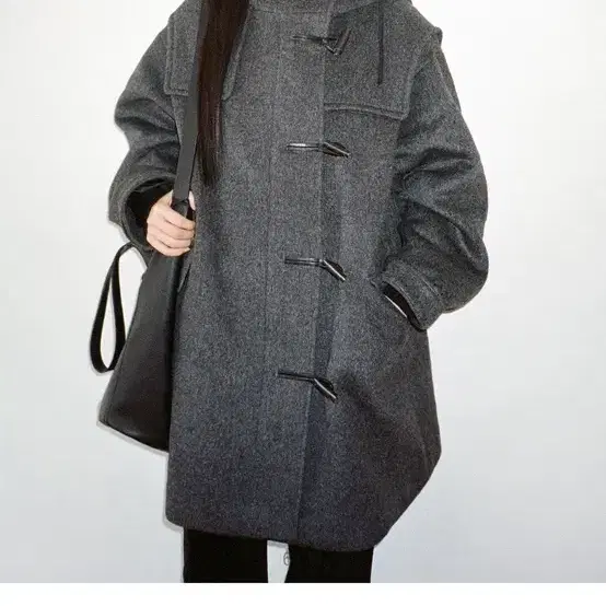 LFM Hooded Duffle Coat 차콜 새상품