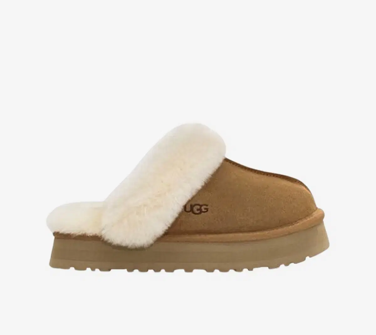 UGG 디스켓 슬리퍼 체스트넛 6W