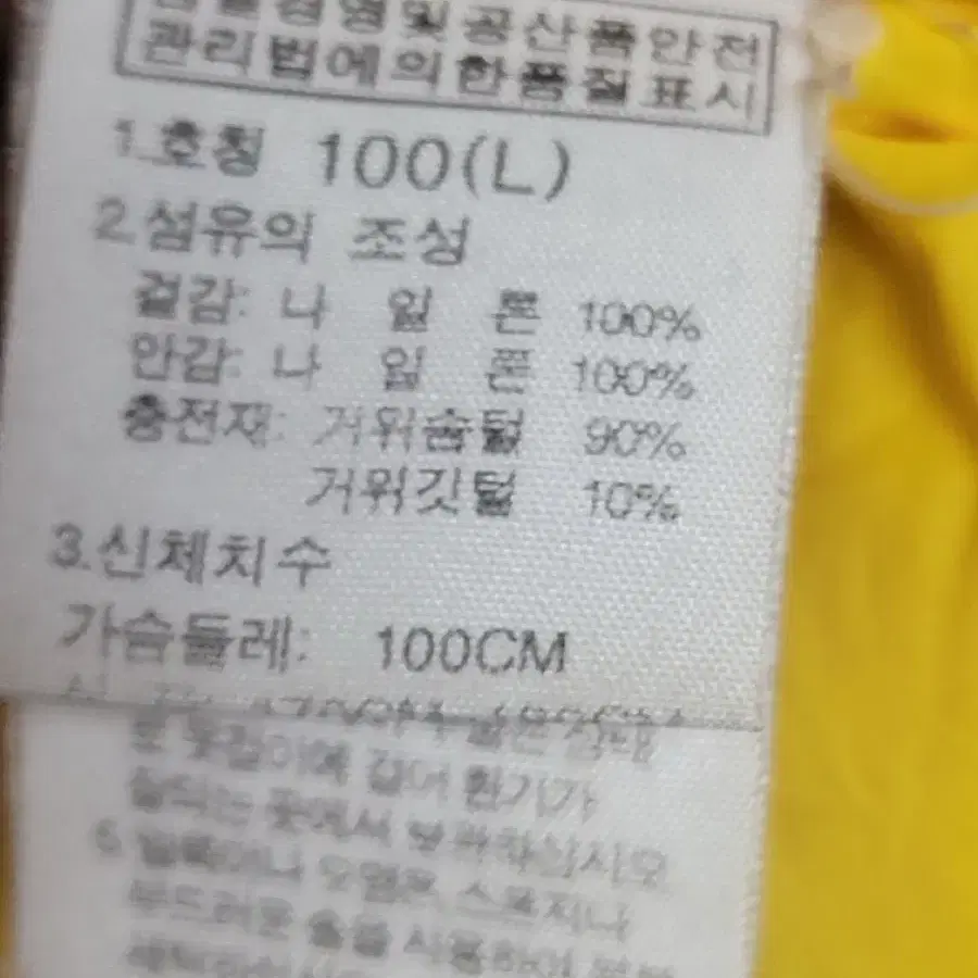 노스페이스 에베레스트 800필 구스다운 패딩 100