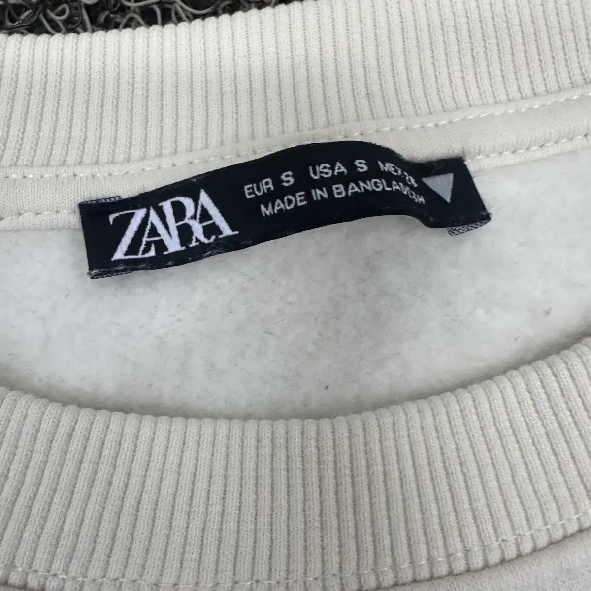 ZARA 자라 여성 기모 맨투맨 S