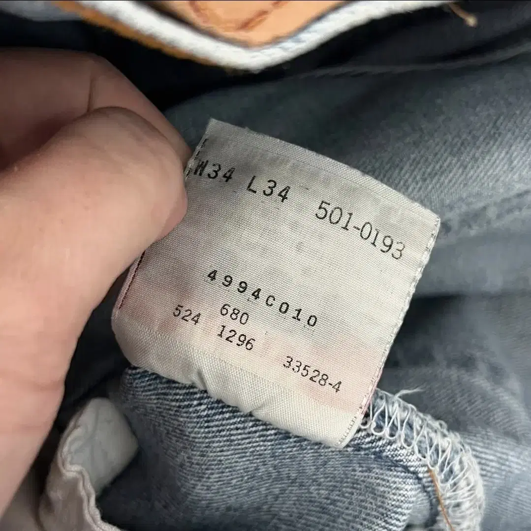 90's USA levis 501 33 표기34