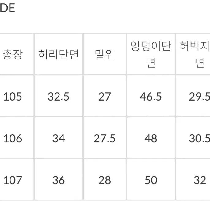 구즈 소프트로우데님 M