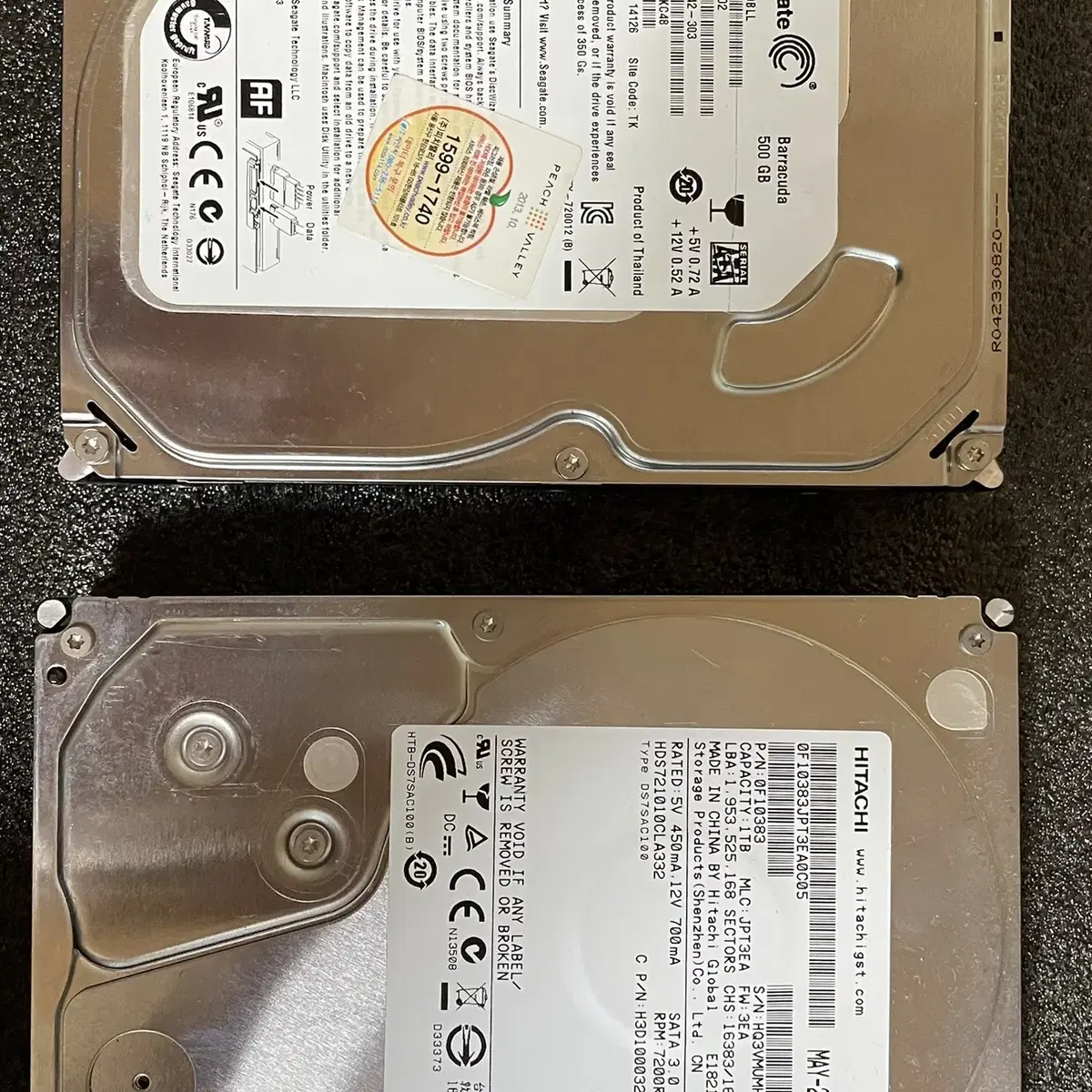 하드 HDD 500GB, 1TB