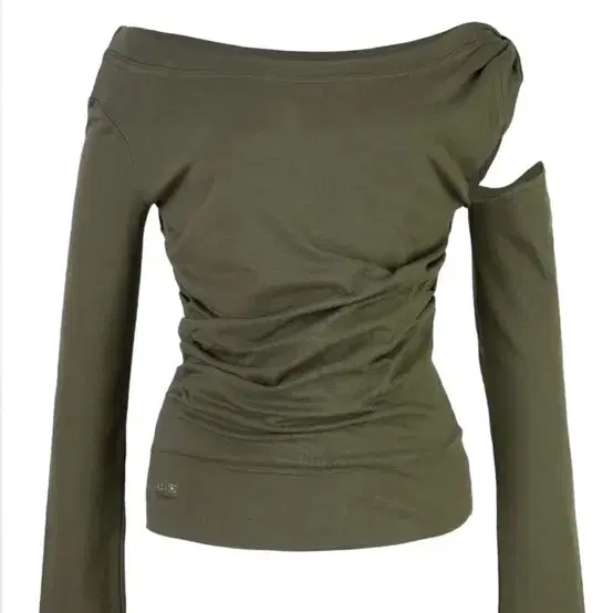 Cerric SHOULDER TWISTED TOP khaki