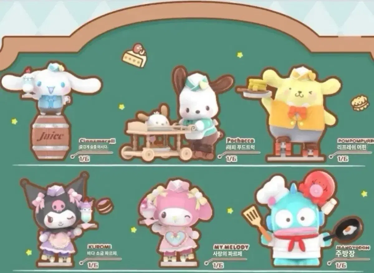 Sanrio New Skate Figures Tool buncheol han kyokyokokuromimaMelpomPushnamorol