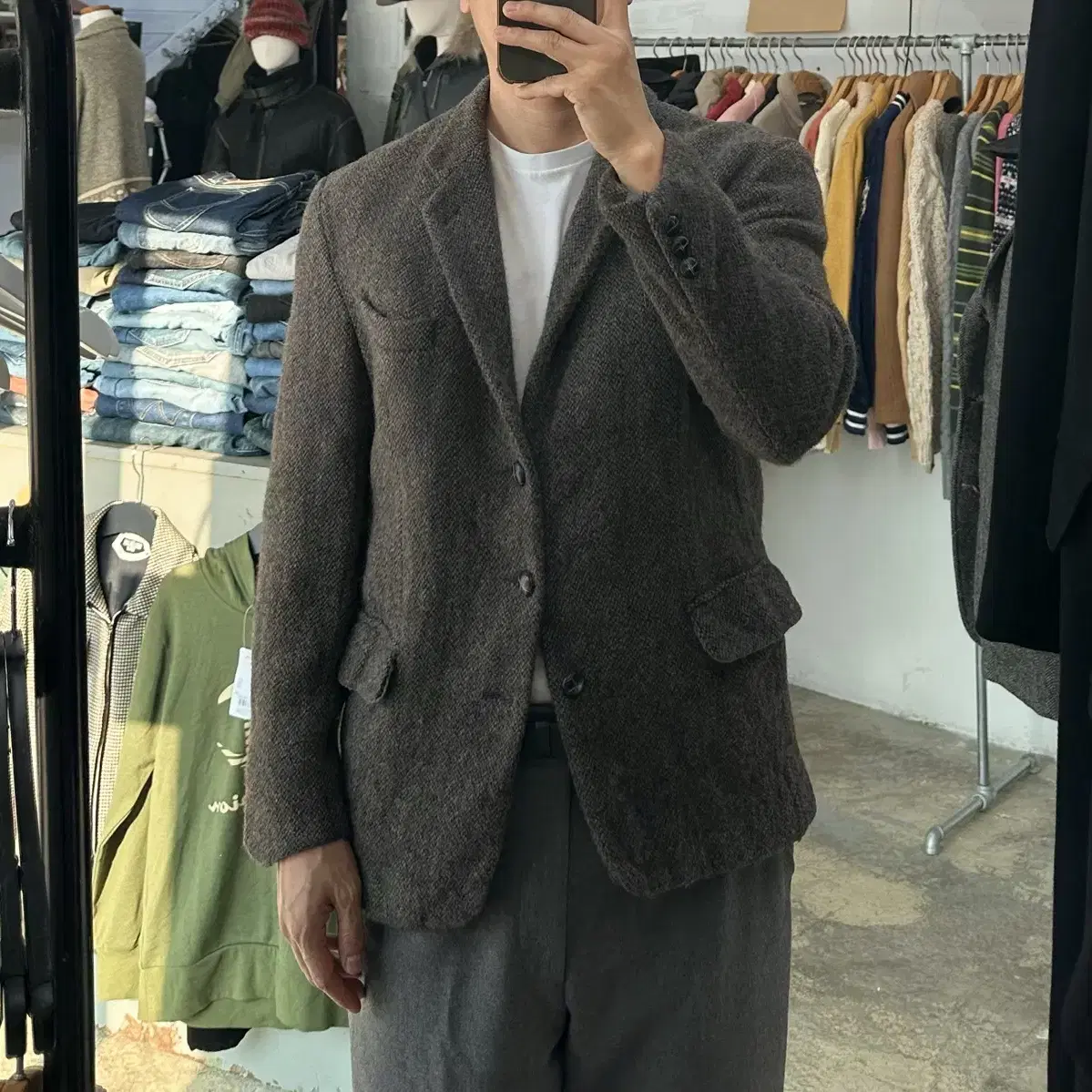 (착용컷) Harris Tweed 울 블레이져 (남성용 98)