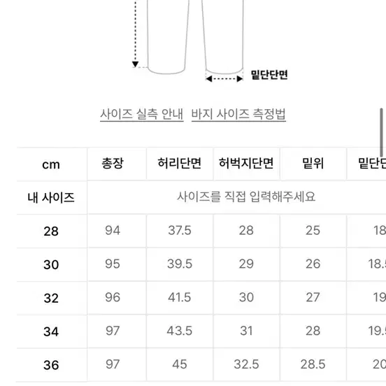 브랜디드 크림 청바지 30사이즈