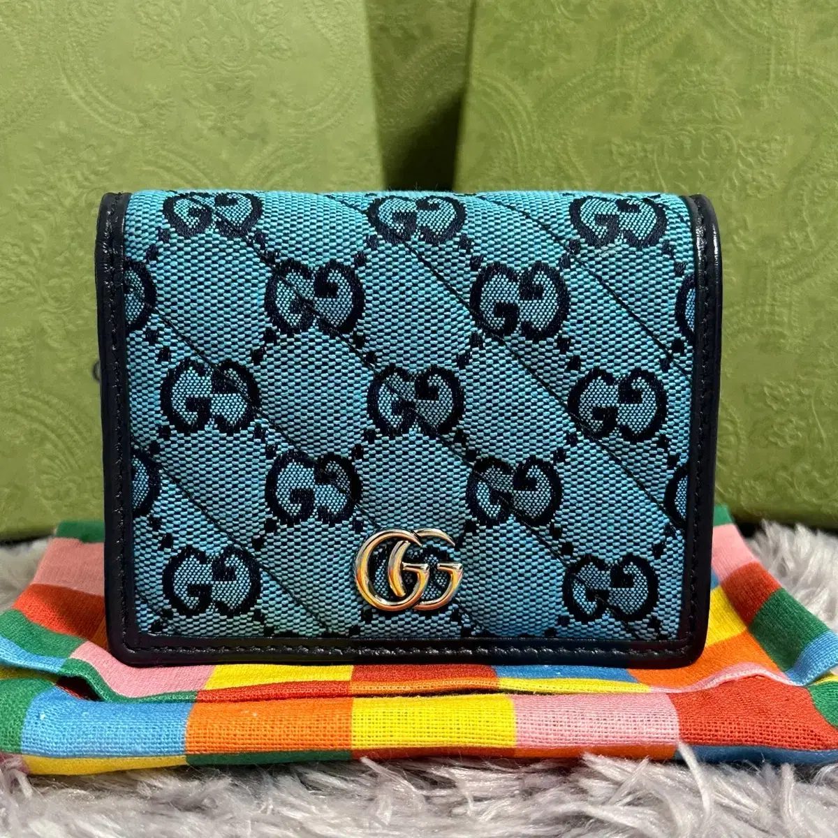 [Limited Edition] Gucci GG Marmont Canvas and Leather Wallet