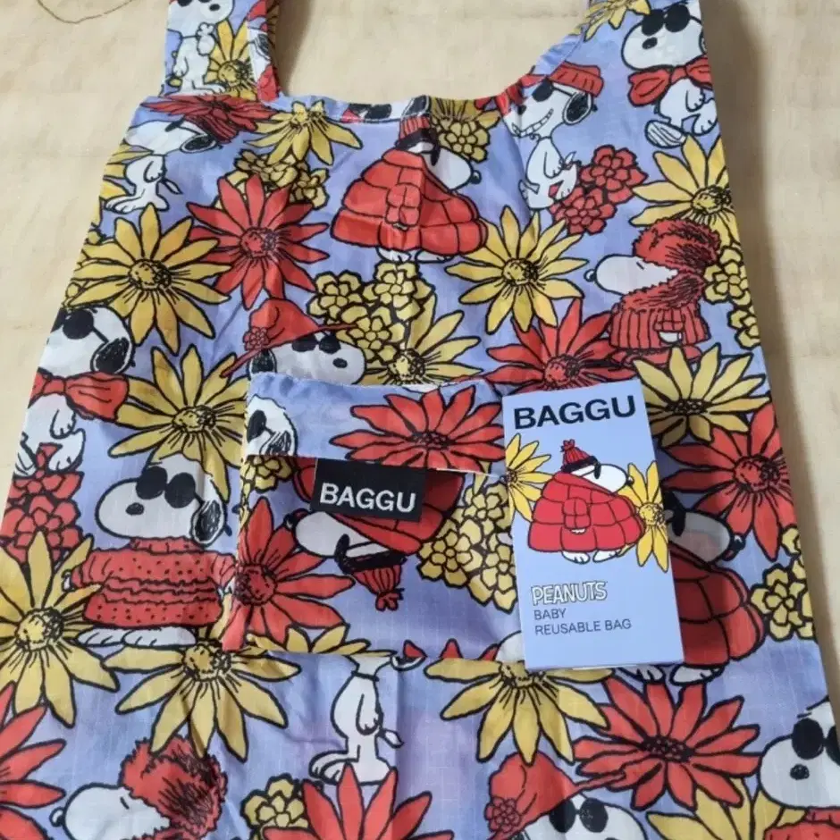 BAGGU peanuts baby reusable bag 스누피 장바구니