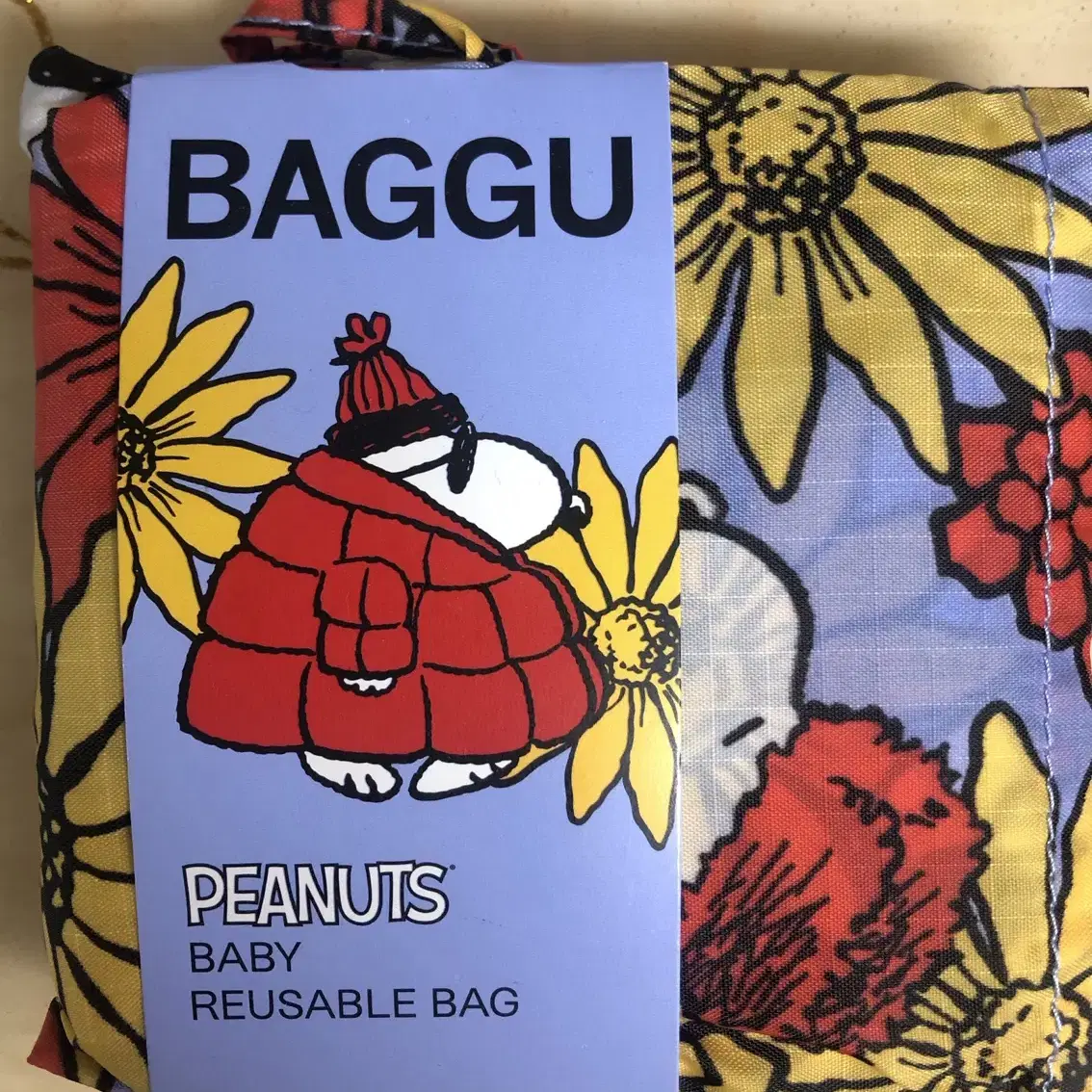 BAGGU peanuts baby reusable bag 스누피 장바구니