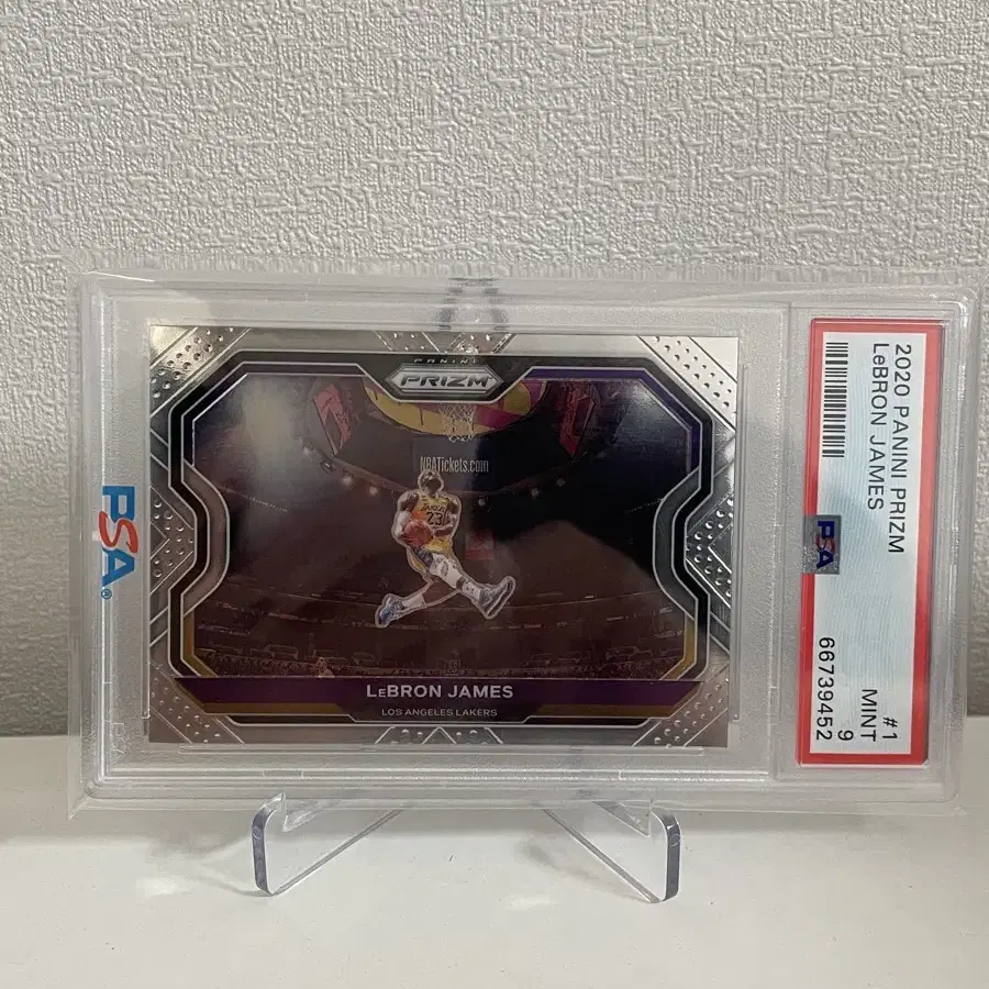 NBA 2020 프리즘 LA레이커스 르브론 제임스 PSA 9