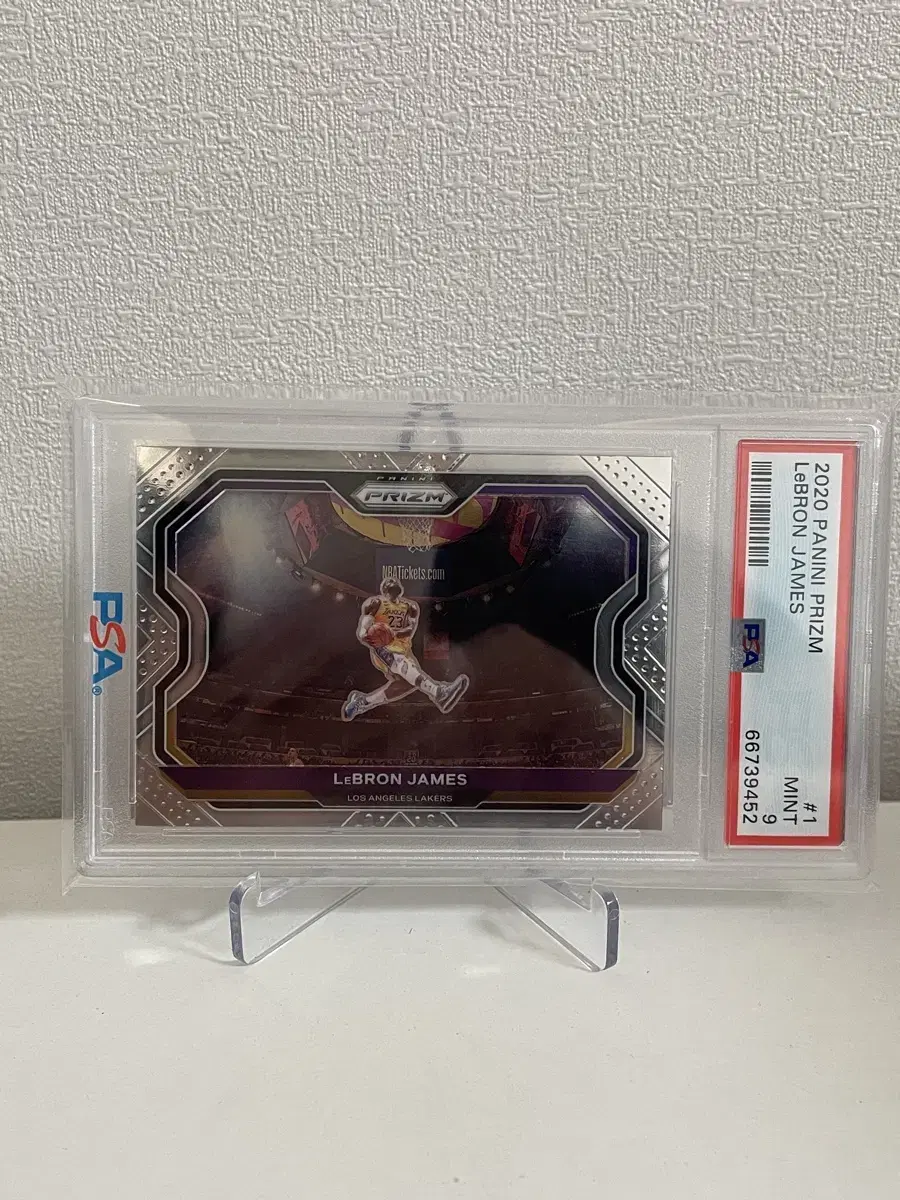 NBA 2020 프리즘 LA레이커스 르브론 제임스 PSA 9