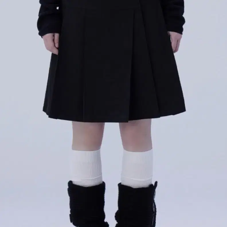 미세키서울 스커트 midi wrap skirt Black M