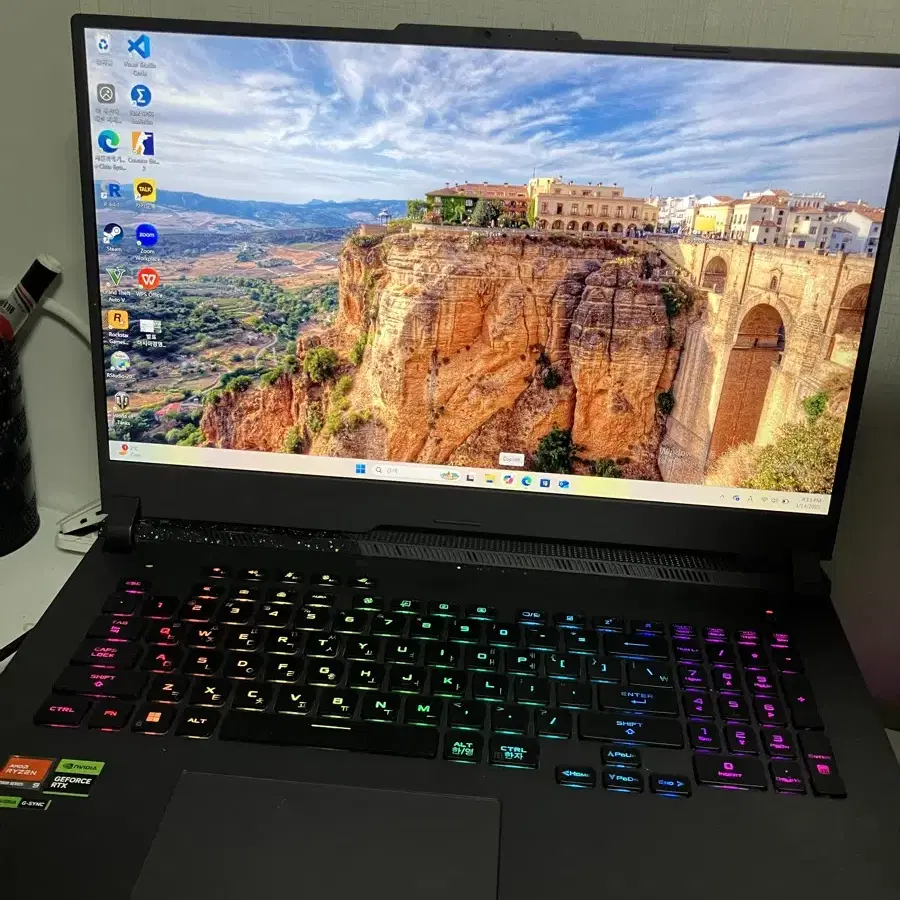 ASUS ROG STRIX G17 G713PV-LL053 풀박스 팝니다