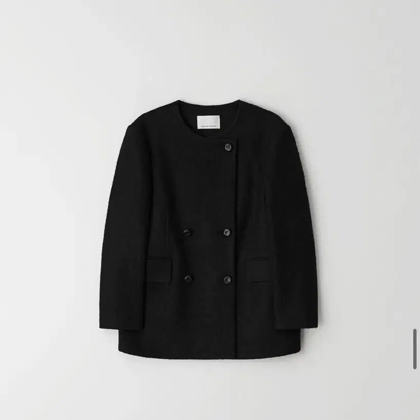 언더스탠딩 에디션 Round half coat (black)