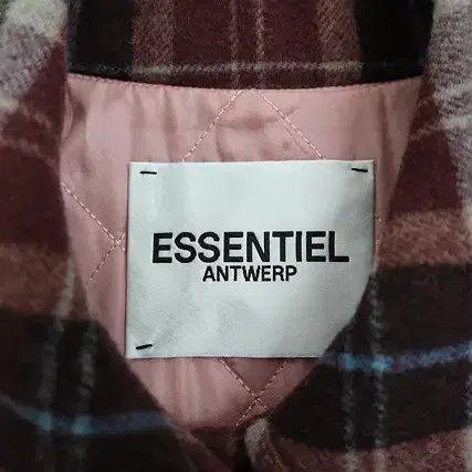 여성 ESSENTIEL ANTWERP 에센셜 앤트워프 체크 롱 코트