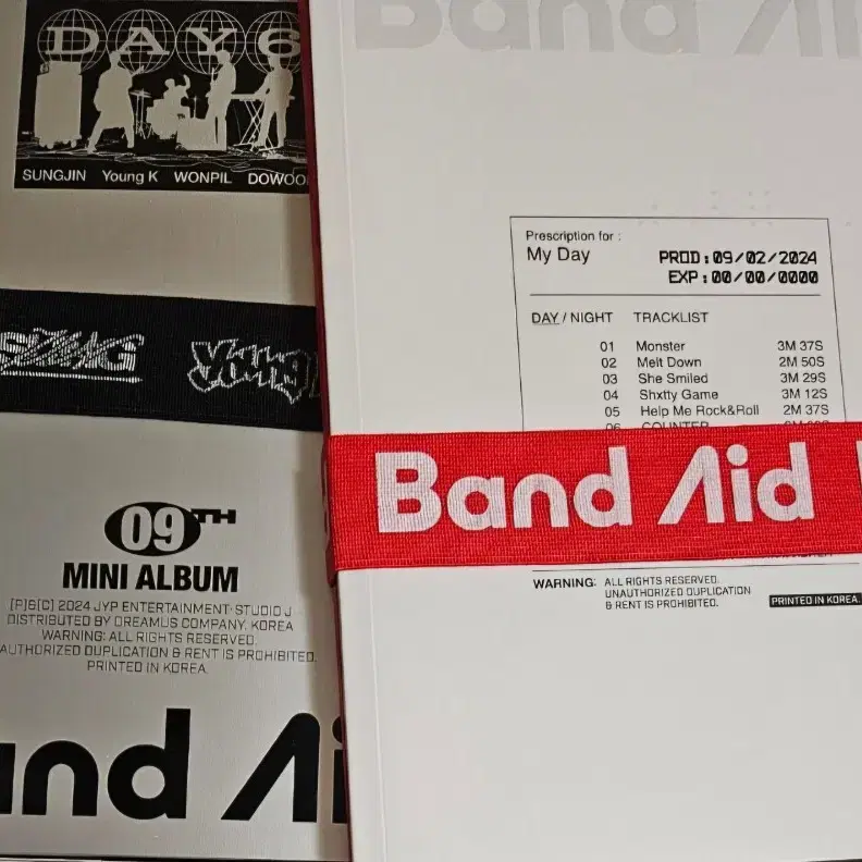 개봉 앨범) 데이식스 밴드에이드 day6 band aid 포카 포함