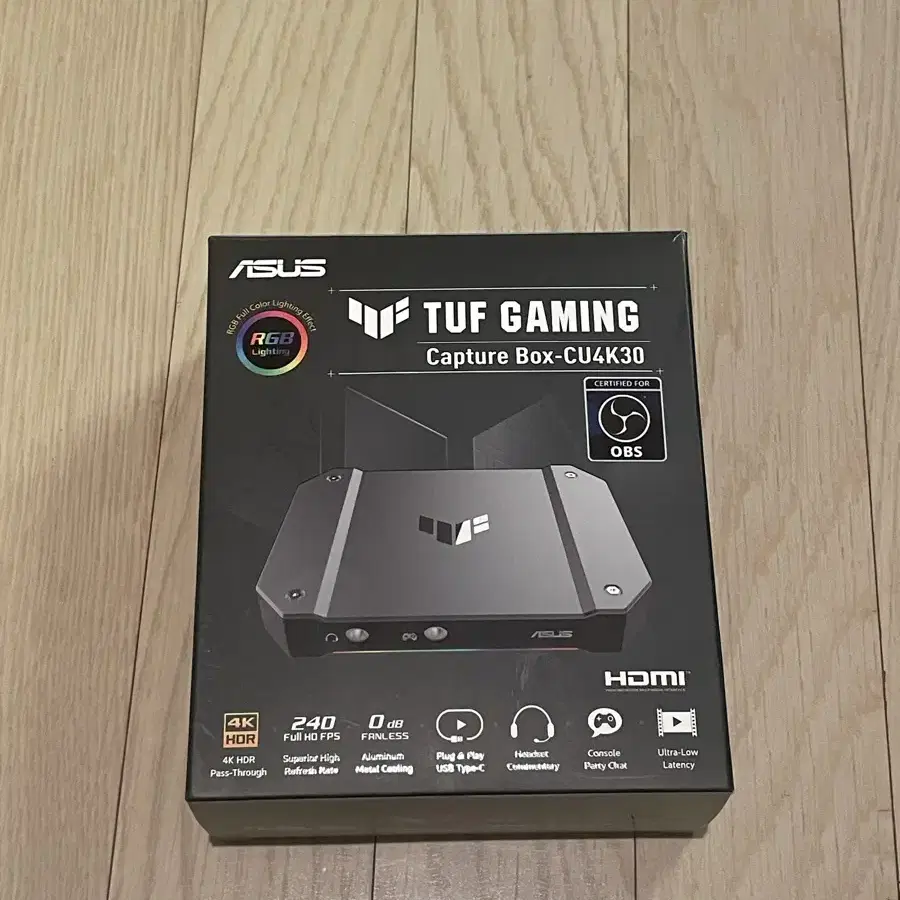 캡쳐보드 ASUS TUF Gaming CAPTURE BOX-CU4K30