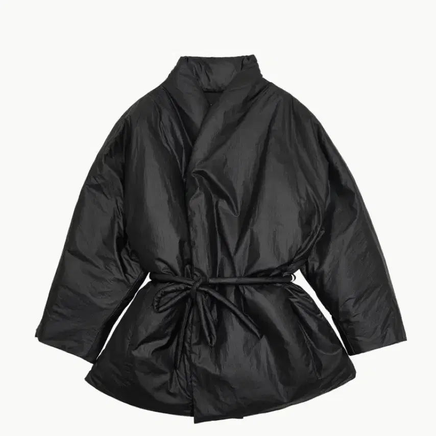 AMOMENTO DUVET SHAWL PUFFER BLACK