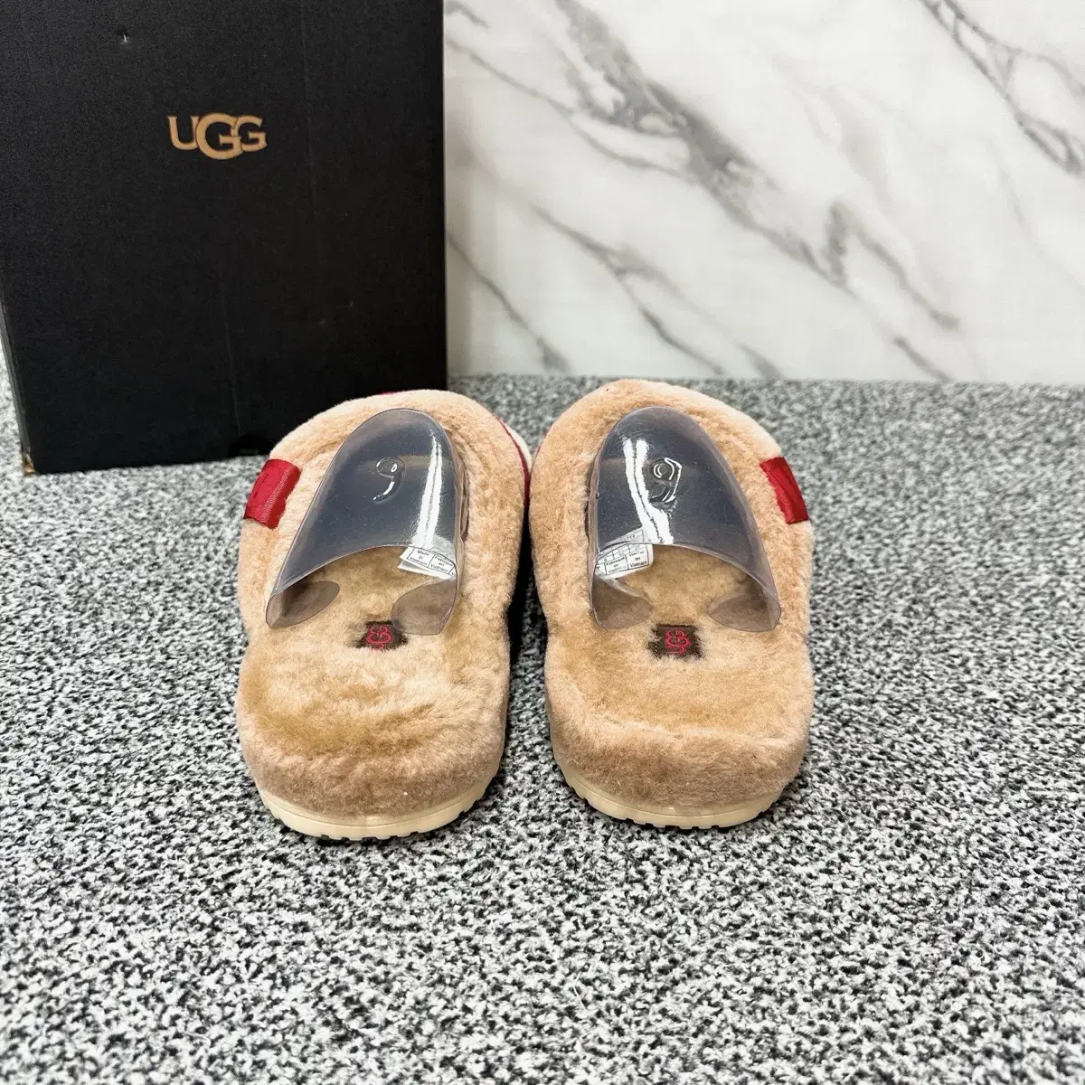 UGG 어그 남성 컬러 스트라이프 샌들 슬리퍼