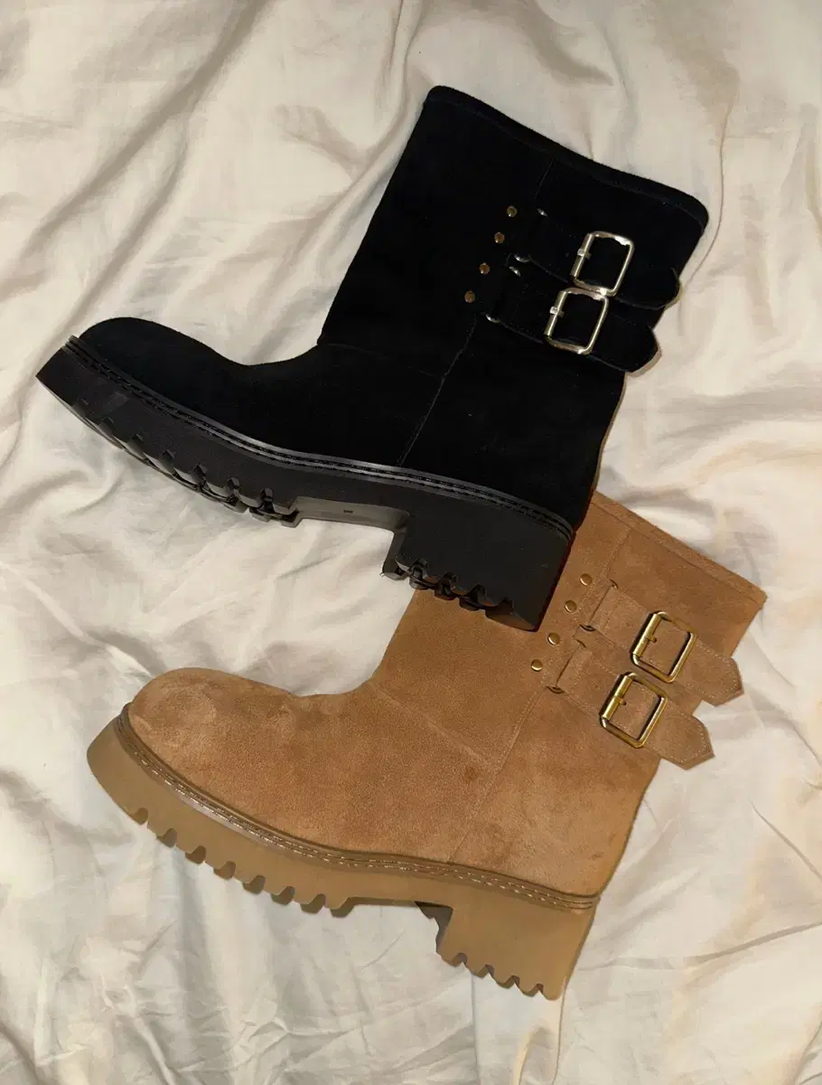 DIENET TEDDY BEAR BUCKLE BOOTS