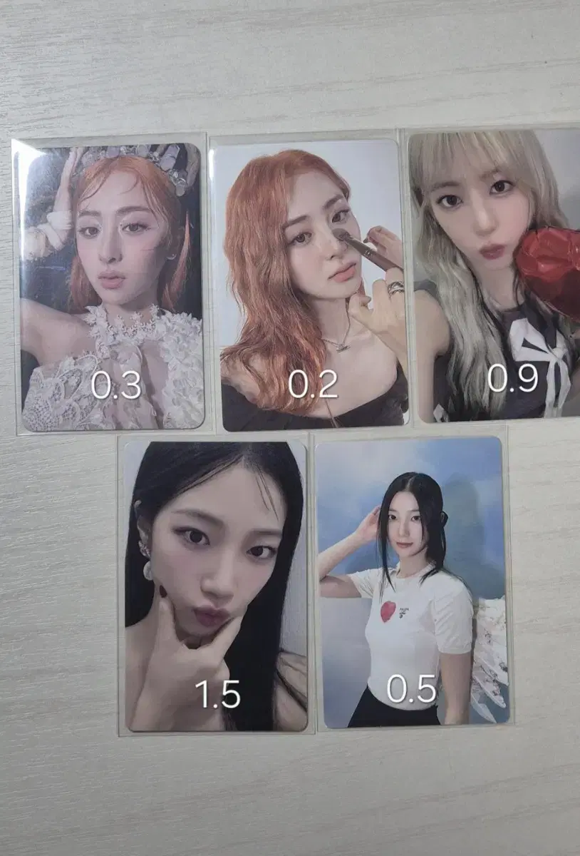 Le Sserafim huh yunjin sakura kazuha e.ji easy photocard