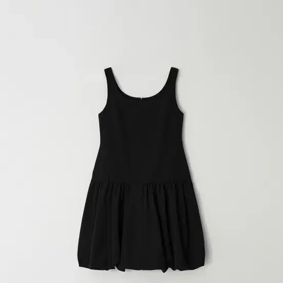 아뜰리에에디션 Square Neck Balloon Dress (black