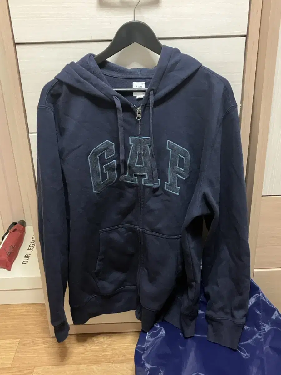 (XL) GAP 갭 후드 집업 네이비