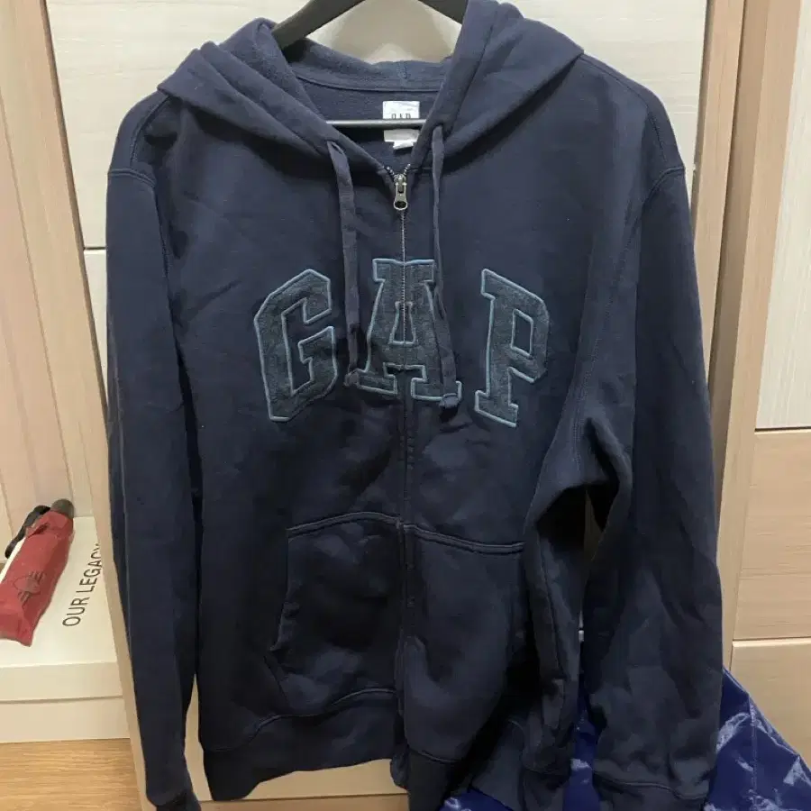 (XL) GAP 갭 후드 집업 네이비